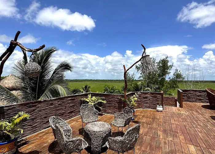 Nft Beachfront At Soliman Bay, Tulum Villa Balcheil