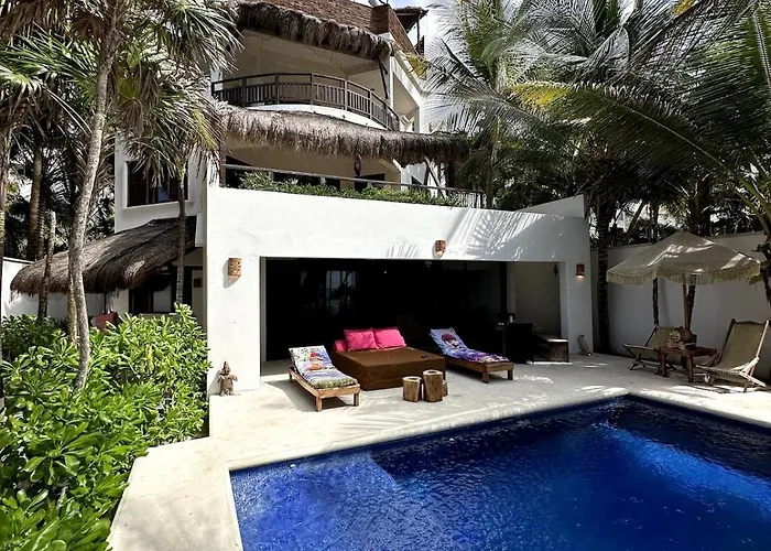 Nft Beachfront At Soliman Bay, Tulum Villa Balcheil